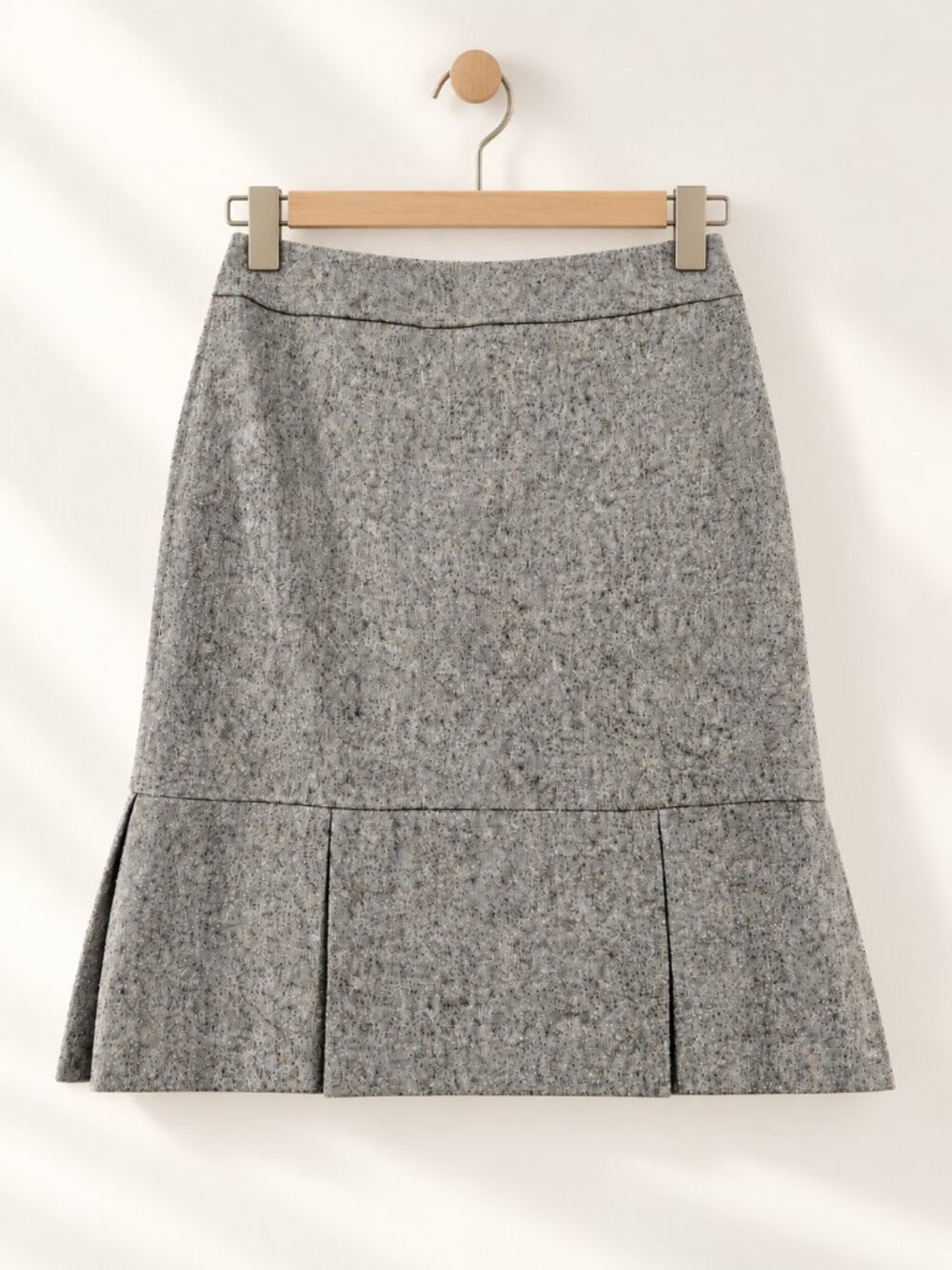 Classiques Entier-Nordstrom, A-Line Skirt, Grey Wool/Silk Tweed, Size 4